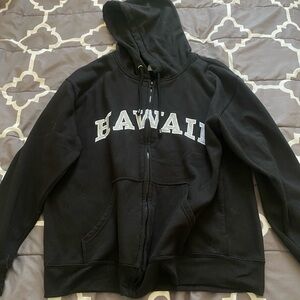Black HAWAII zip up jacket